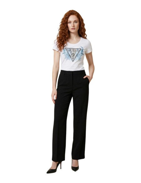 T-shirt femme blanc imprimé Guess