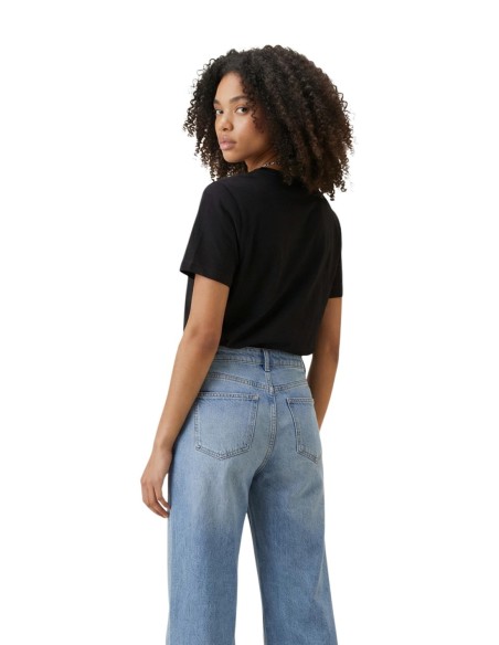 Guess – T‑shirt Femme Noir Coton