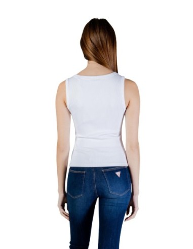Débardeur femme blanc polyamide Guess