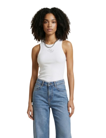 Débardeur femme blanc Guess