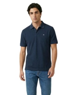 Polo homme bleu coton Calvin Klein Jeans