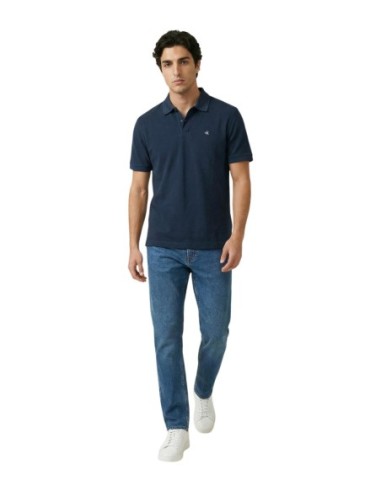 Polo homme bleu coton Calvin Klein Jeans
