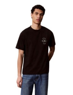 T-shirt homme noir imprimé Calvin Klein Jeans