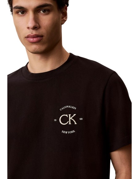 Calvin Klein Jeans – T‑shirt Homme Noir Imprimé