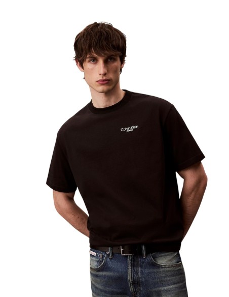 Calvin Klein Jeans – T‑shirt Homme Noir Imprimé