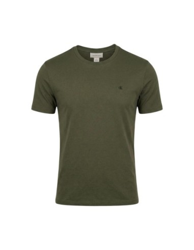 Calvin Klein Jeans – T‑shirt Homme Vert Coton
