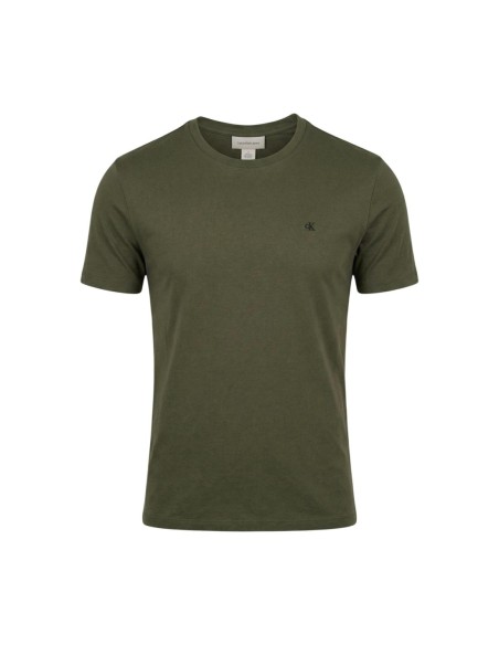 Calvin Klein Jeans – T‑shirt Homme Vert Coton