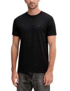 T-shirt homme noir coton stretch Calvin Klein