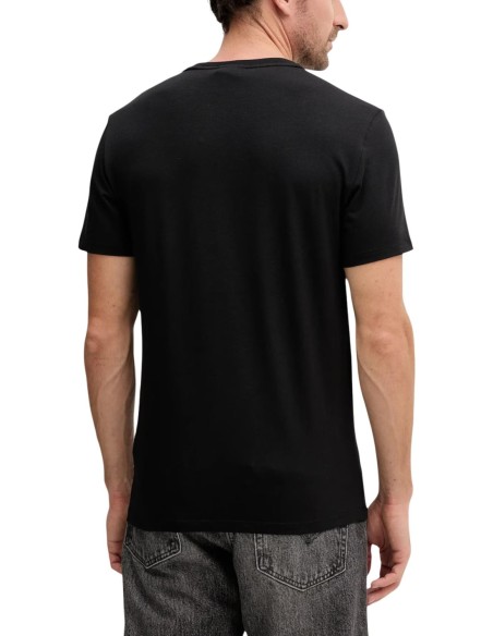 T-shirt homme noir coton stretch Calvin Klein