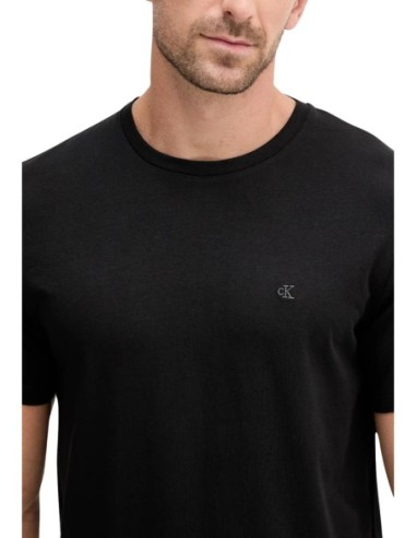 T-shirt homme noir coton stretch Calvin Klein
