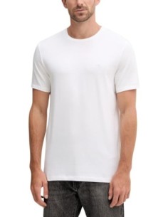 T-shirt homme blanc coton stretch Calvin Klein