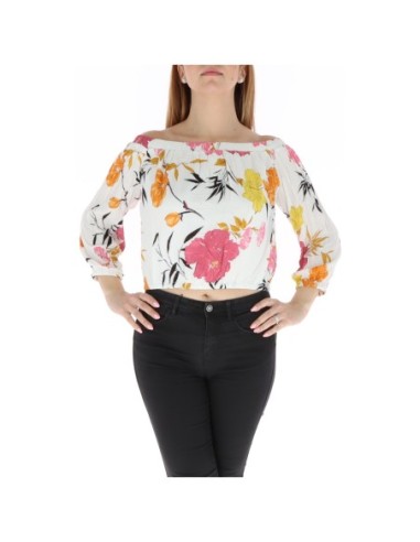 Top femme blanc floral Guess
