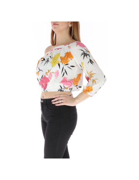 Top femme blanc floral Guess