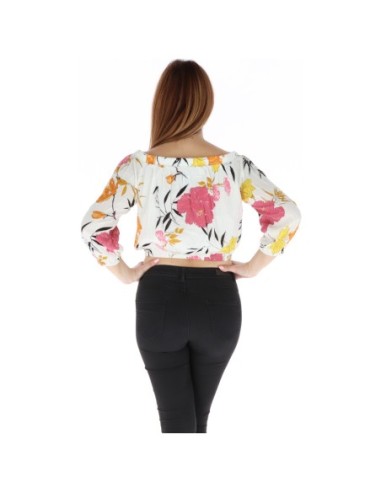 Top femme blanc floral Guess