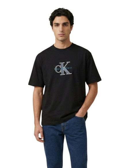 T-shirt homme noir imprimé Calvin Klein Jeans