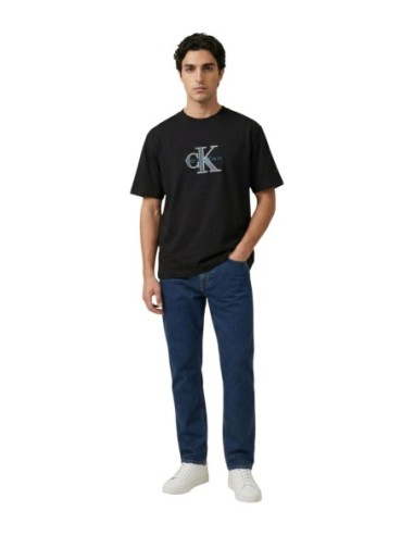 T-shirt homme noir imprimé Calvin Klein Jeans