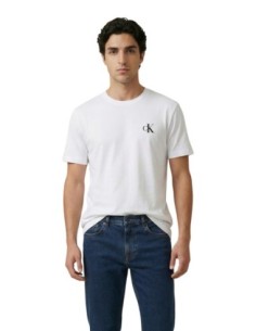 Calvin Klein Jeans – T‑shirt Homme Blanc Coton