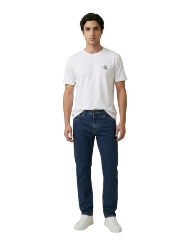 Calvin Klein Jeans – T‑shirt Homme Blanc Coton