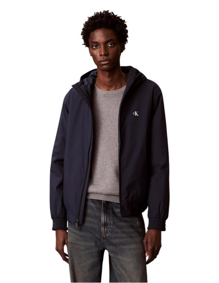 Veste homme bleu capuche Calvin Klein Jeans