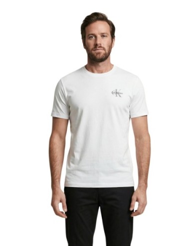 T-shirt homme blanc imprimé Calvin Klein Jeans