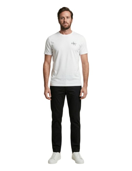 Calvin Klein Jeans – T‑shirt Homme Blanc Imprimé
