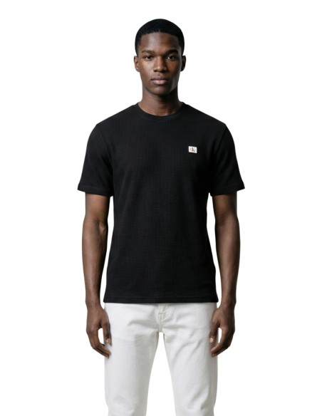 T-shirt homme noir coton polyester Calvin Klein Jeans
