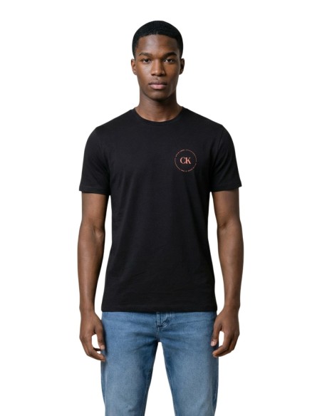Calvin Klein Jeans – T‑shirt Homme Noir Imprimé