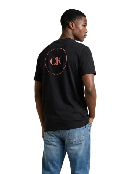 Calvin Klein Jeans – T‑shirt Homme Noir Imprimé