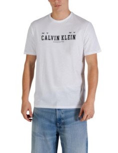 Calvin Klein Jeans – T‑shirt Homme Blanc Coton