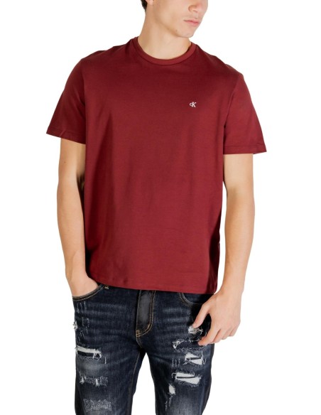 T-shirt homme rouge coton Calvin Klein Jeans