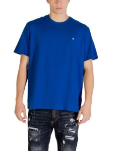 T-shirt homme bleu coton Calvin Klein Jeans