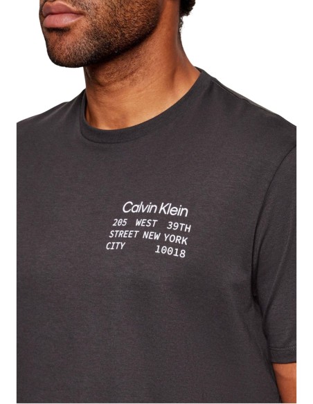 T-shirt homme noir manches longues Calvin Klein Jeans