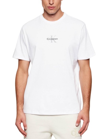 Calvin Klein Jeans – T‑shirt Homme Blanc Coton