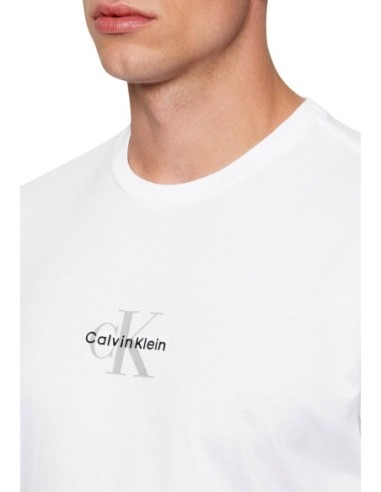 T-shirt homme blanc coton Calvin Klein Jeans