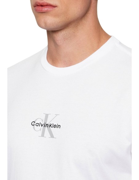 Calvin Klein Jeans – T‑shirt Homme Blanc Coton