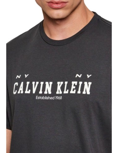 T-shirt homme noir imprimé Calvin Klein Jeans
