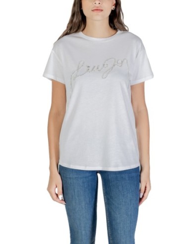 T-shirt femme blanc coton Liu Jo