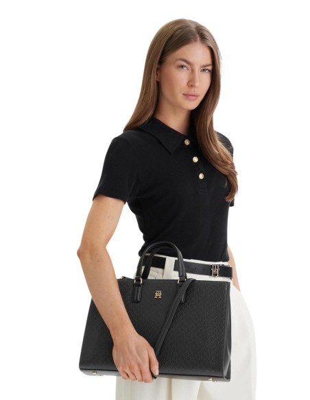 Sac à main noir bandoulière Tommy Hilfiger