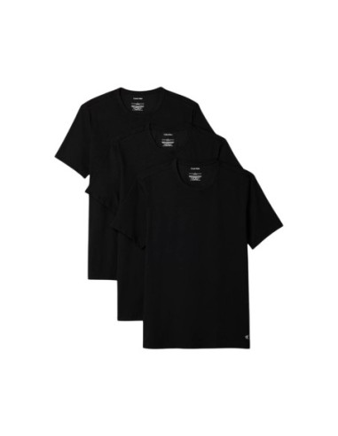 T-shirt homme noir coton polyester Calvin Klein