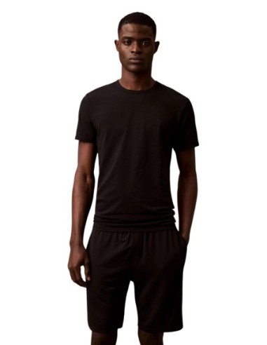 T-shirt homme noir coton polyester Calvin Klein