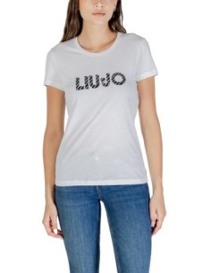 T-Shirt Liu Jo Femme – Blanc, imprimé moderne et coton premium