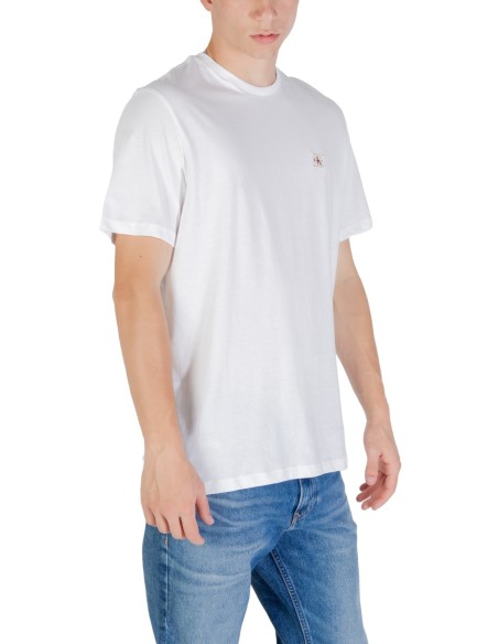T-Shirt Calvin Klein Homme – Blanc, coton premium et style épuré