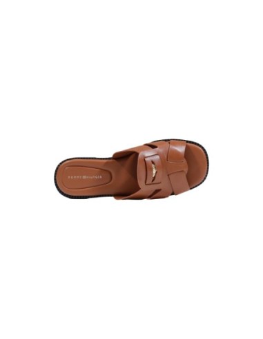 Tommy Hilfiger Mules Femme – Marron, cuir premium et style estival
