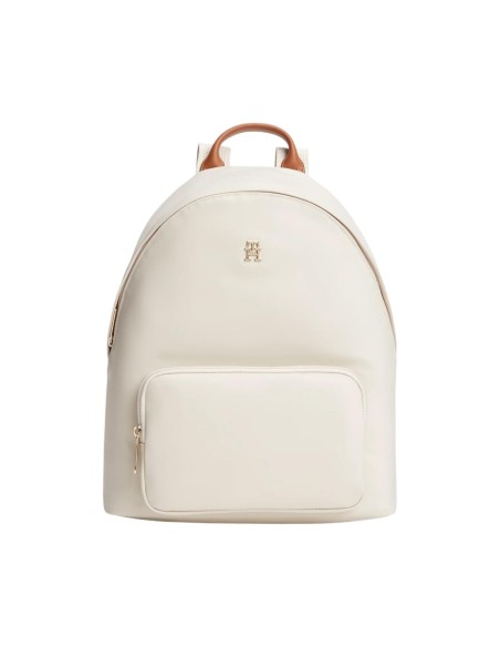 Tommy Hilfiger Sac à Dos Femme – Beige, nylon premium et design fonctionnel