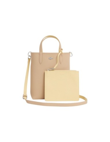 Lacoste Sac Femme – Beige, cuir premium et bandoulière élégante