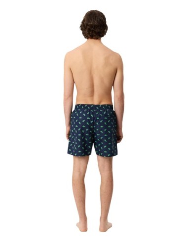 Lacoste Maillot de Bain Homme – Bleu, imprimé moderne et séchage rapide