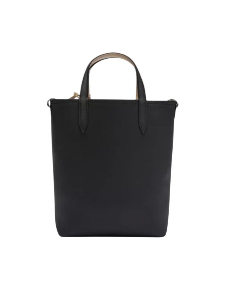 Lacoste Sac Femme – Noir, cuir premium et bandoulière pratique