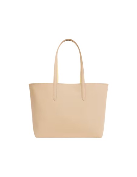 Lacoste Sac Femme – Beige, cuir premium et style lumineux