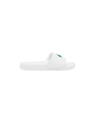 Lacoste Mules Femme – Blanc, style graphique et confort estival