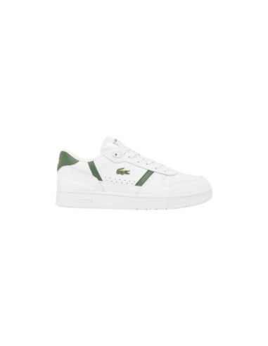 Lacoste Baskets Homme – Blanc, style sportif et matière technique